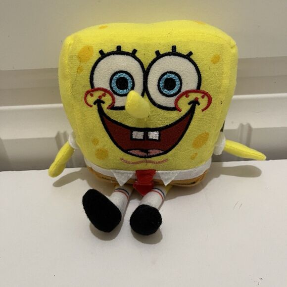 Nickelodeon Spongebob Squarepants Yellow 7" Plush Stuffed Toy Doll - Picture 1 of 7